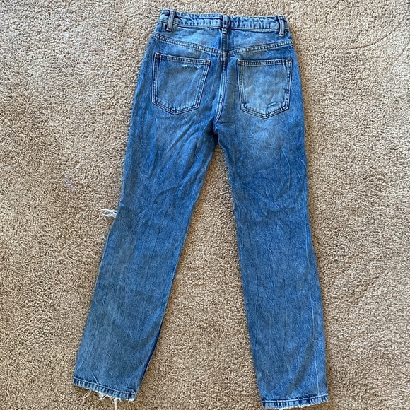 Free People Dakota Straight Leg Jean Indigo Blue - Picture 8 of 8